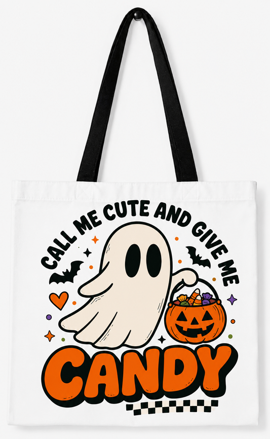 Call Me Cute And Give Me Candy (Tote Bag)
