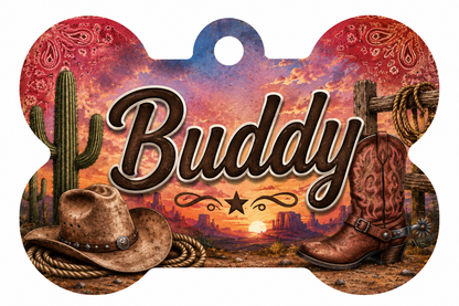 Boot Scoot'n Pup (ID Tag)