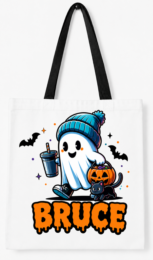 Custom Name Ghost (Tote Bag)