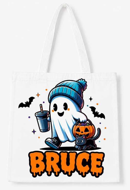 Custom Name Ghost (Tote Bag)
