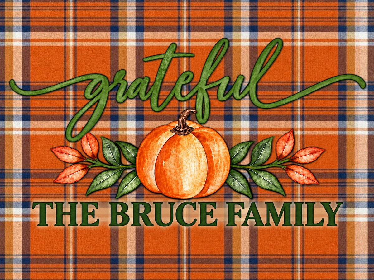 Give Thanks Placemats Customizable