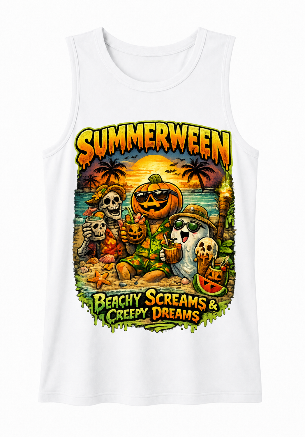 Spooky Vibes & Tiki Terrors Tank