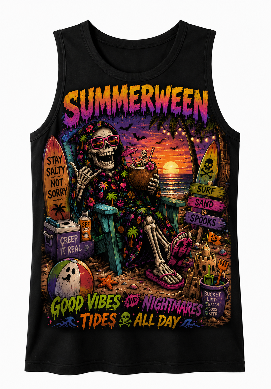 Stay Salty Not Sorry Summerween Tank