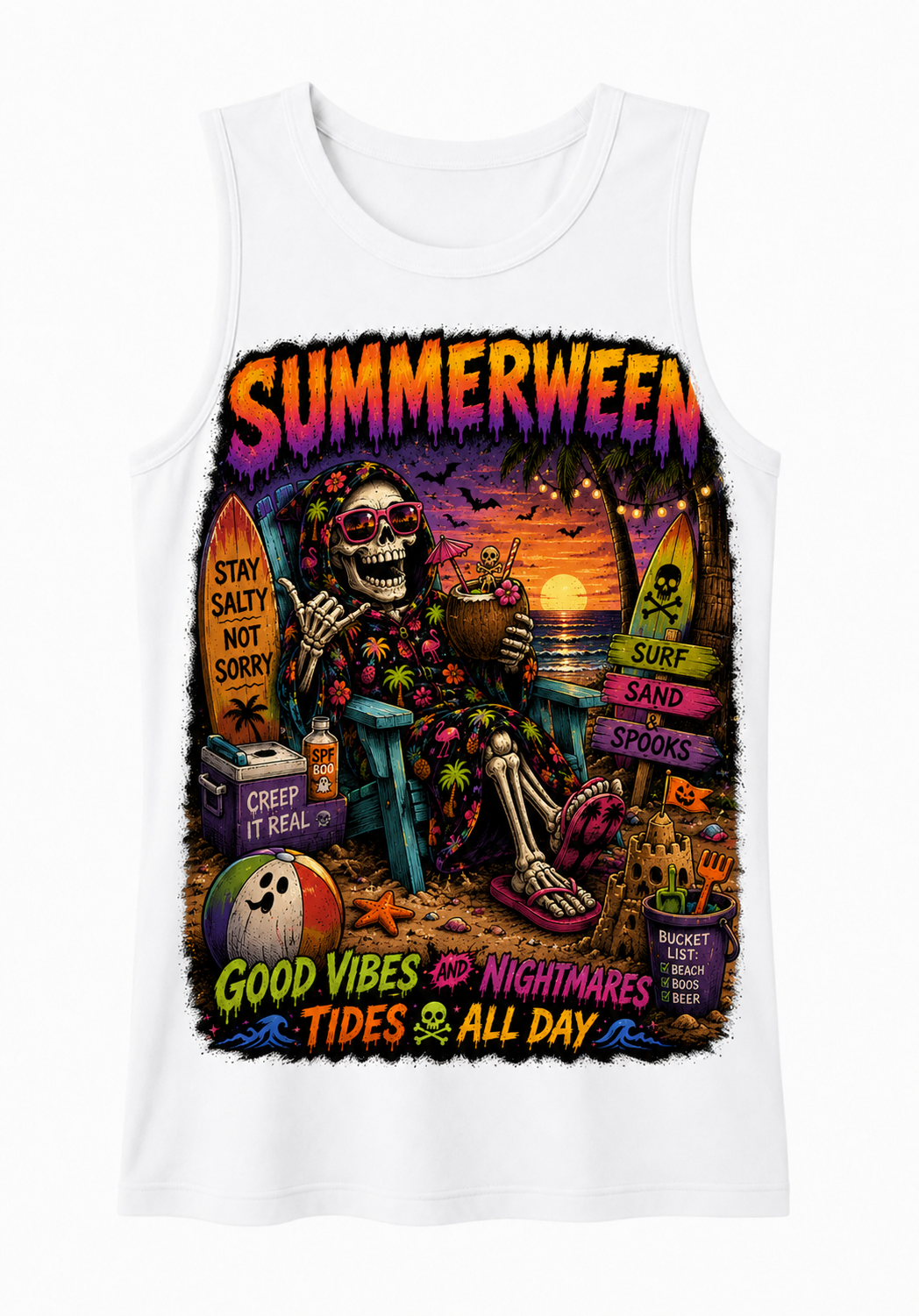 Stay Salty Not Sorry Summerween Tank
