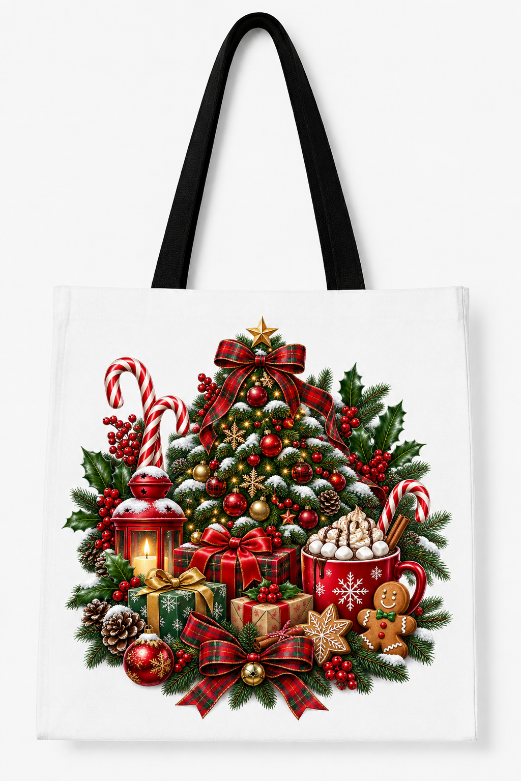 Warm Wishes & Christmas Kisses (Tote Bag)