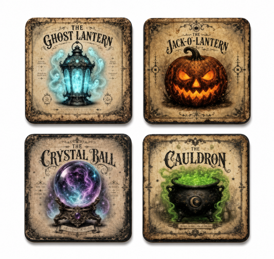 Haunted Curiosities Coaster Set